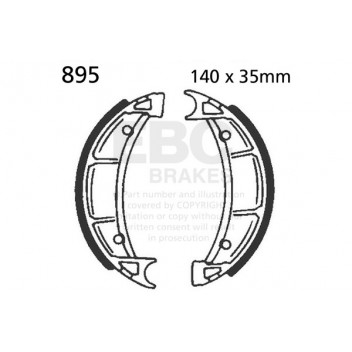 EBC BRAKE SHOE SET