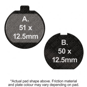 M/C DISC PAD SET -(5)