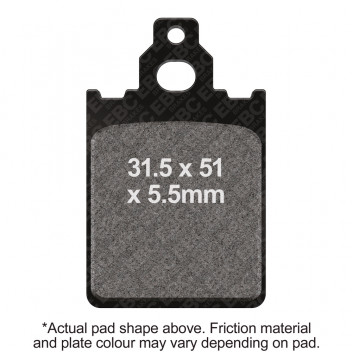 EBC SCOOTER DISC PAD SET BLACK E327