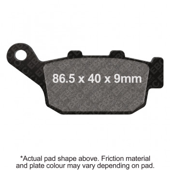 EBC V PAD SEMI SINTERED PAD SET