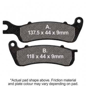 EBC Scooter Organic Pad Set