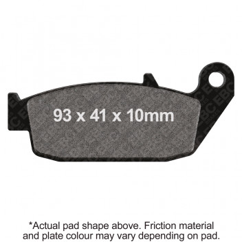 EBC SCOOTER DISC PAD SET BLACK E327