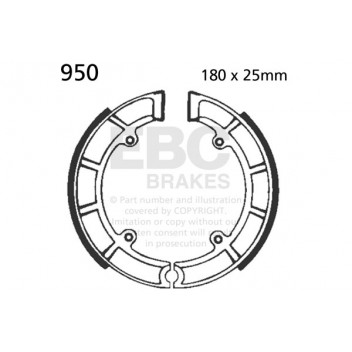 EBC BRAKE SHOE SET