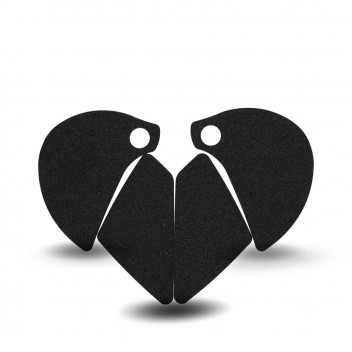 Yamaha MT-03 '06-'11 Tank Traction Grips : BLACK 4-Grip Kit