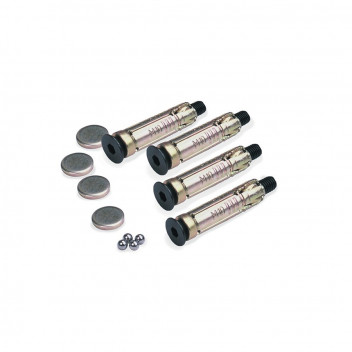 4 PACK GROUND ANCHOR BOLTS 6MM BALL BEARING CAPS