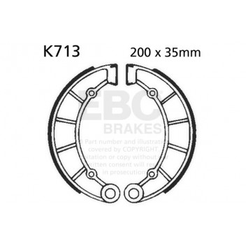 EBC BRAKE SHOE SET