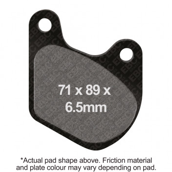 EBC V PAD SEMI SINTERED PAD SET