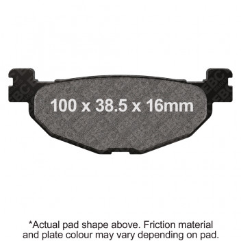 EBC SCOOTER DISC PAD SET BLACK E327