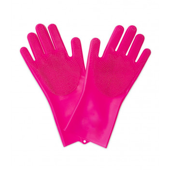 Muc-OFF DEEP SCRUBBER GLOVE L PINK
