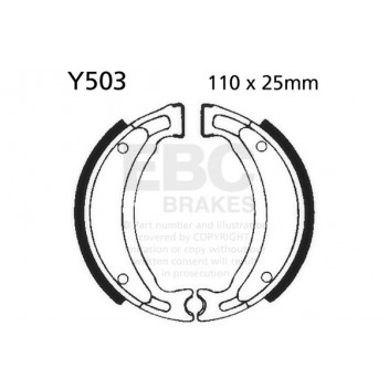 EBC BRAKE SHOE SET (5) 2K