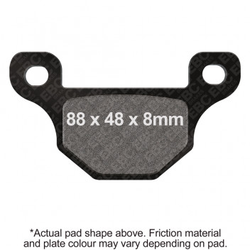 M/C DISC PAD-BLACK