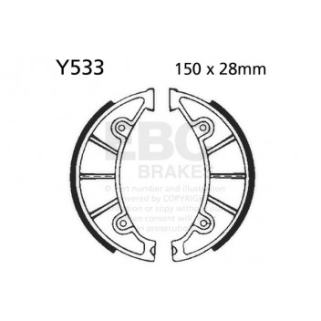 EBC BRAKE SHOE SET (5)