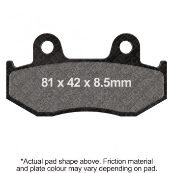 EBC SCOOTER DISC PAD SET BLACK E327