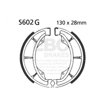 EBC GROOVED BRAKE SHOE SET (5)