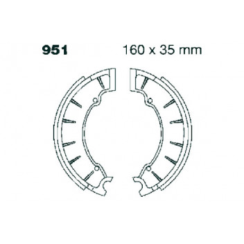 EBC BRAKE SHOE SET