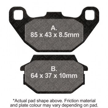 MOTORCYCLE DISC PAD SET