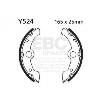 EBC BRAKE SHOE SET (5)