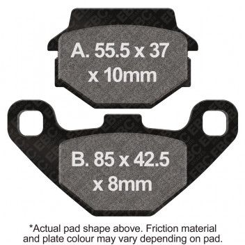DOUBLE H SINTERED STREET PAD