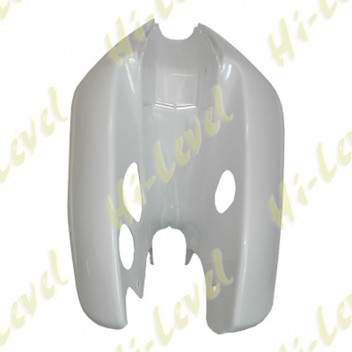 Legshields Front White C90 Cub Round air filter Kickstart No