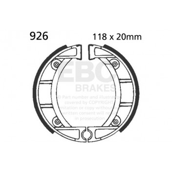 EBC BRAKE SHOE SET