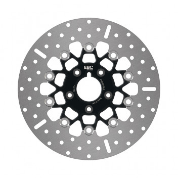Front Floating 10 Bobbin Black Chrome Hub Wide Band Disc