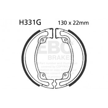 EBC GROOVED BRAKE SHOE SET