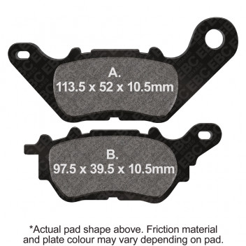 EBC SINTERED SCOOTER DISC PAD SET