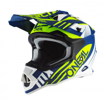2SRS HELMET SPYDE 2.0 BL/W XL BLUE/ WHITE/ YELLOW ONEAL MX