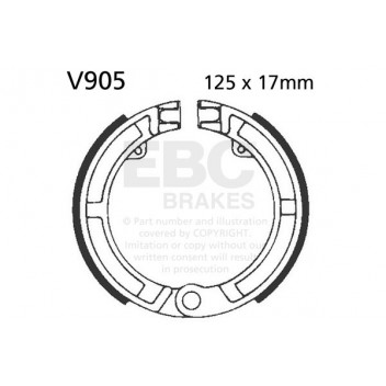 EBC BRAKE SHOE SET