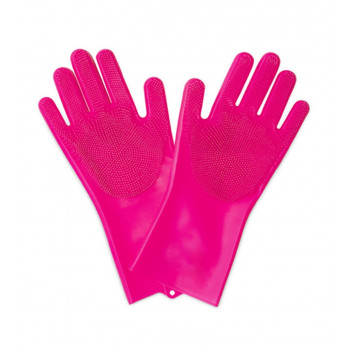 MUC-OFF PINK SCRUBBER GLOVE S