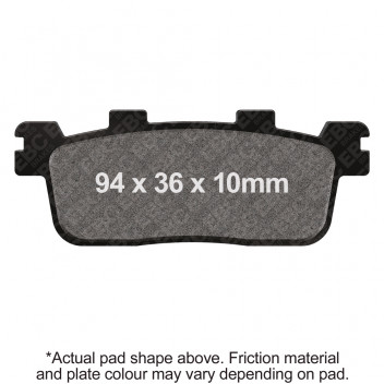 EBC SCOOTER DISC PAD SET BLACK E327