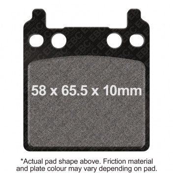 EBC V PAD SEMI SINTERED PAD SET