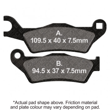 EBC Scooter Pad Set - Black