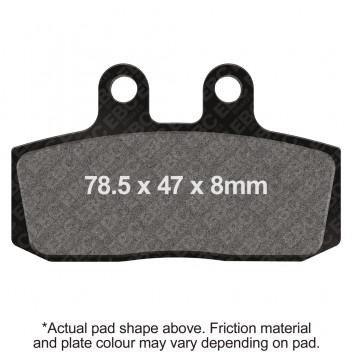 M/C DISC PAD SET - DMX  BLACK