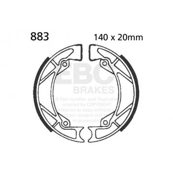 EBC BRAKE SHOE SET