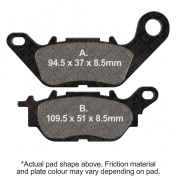 M/C DISC PAD SET (DMX)