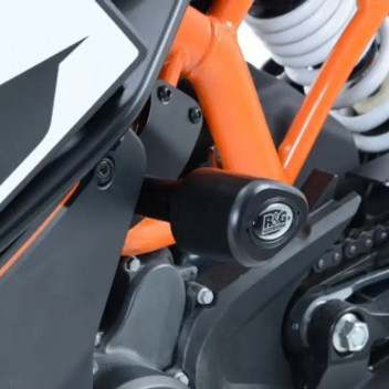 Aero no-cut Frame Sliders KTM RC125/200/390 all up to '21