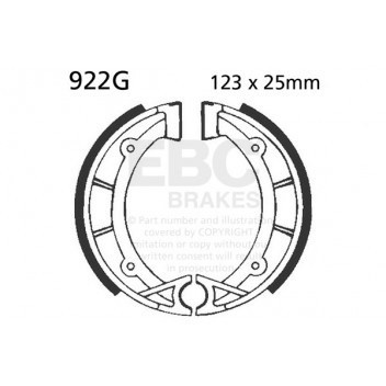 EBC GROOVED BRAKE SHOE SET