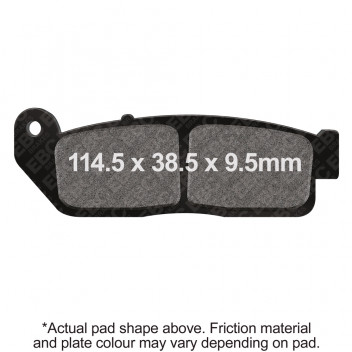 EBC V PAD SEMI SINTERED PAD SET