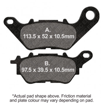 M/C DISC PAD SET -DMX