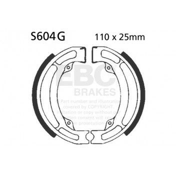EBC GROOVED BRAKE SHOE SET (5)