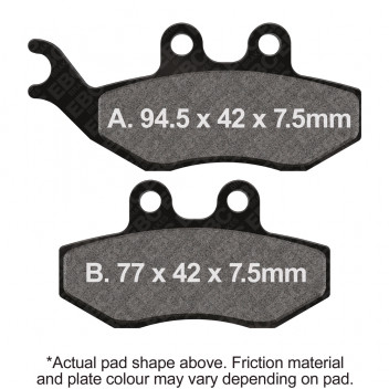 EBC SINTERED SCOOTER DISC PAD SET