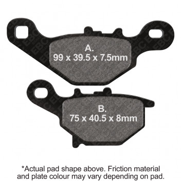 MOTORCYCLE DISC PAD SET