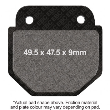 M/C DISC PAD-BLACK