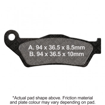 M/C DISC PAD SET - DMX
