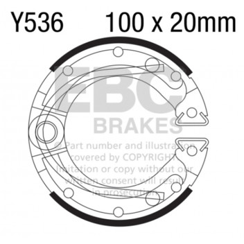 Plain Motorcycle Replacement Brake Shoes