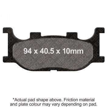 EBC SCOOTER DISC PAD SET BLACK E327