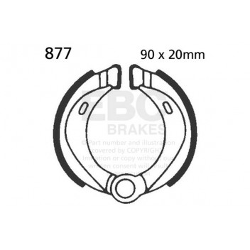 EBC BRAKE SHOE SET