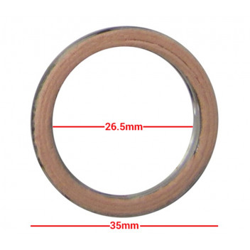 Exhaust Gaskets Alloy Fibre OD 35mm ID 26.50mm Thickness 5