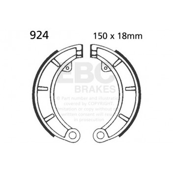 EBC BRAKE SHOE SET